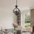 August Grove® 4 Light Black Pendant Light For Kitchen Island Small ...